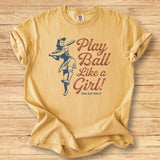 Vintage Play Like a Girl - Premium Tee